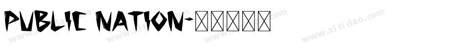 Public Nation字体转换